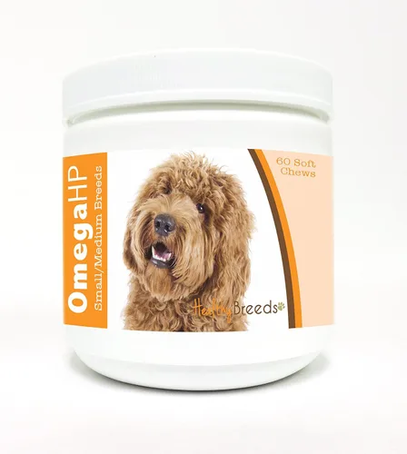 Vista 221 de Healthy Breeds Affenpinscher Omega HP - Masticables suaves para piel y pelaje, 60