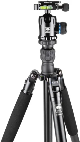 Vista 2 de SIRUI AM-1004K - Trípode de aluminio ligero con cabeza esférica con funda, convertible a monopie