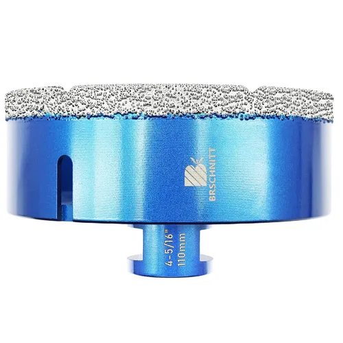 Vista 34 de Broca de núcleo de diamante de 1/4 de pulgada para baldosas de porcelana, cerámica, mármol, granito, perforación, 2 piezas de sierra de diamante