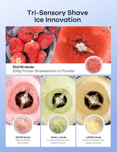 Vista 3 de Ganiza Licuadora Profesional para Batidos, Licuadoras para Batidos con 1800 Pico de Vatios y 8 Programas Automáticos para Frutas Congeladas y Hielo