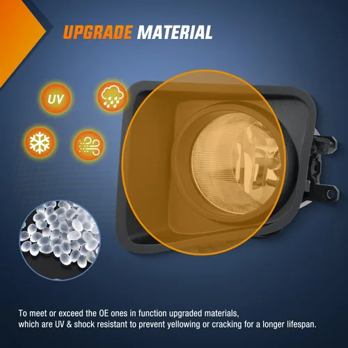 Vista 5 de Nilight Conjunto de luces antiniebla compatible con Toyota Tundra 2014, 2015, 2016, 2017, 2018, 2019, 2020 y 2021, lente transparente de repuesto