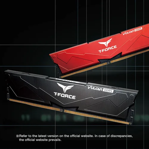 Vista 6 de TEAMGROUP T-Force Vulcan DDR5 16GB (2x8GB) 5200MHz (PC5-41600) CL40 Intel XMP 3.0 y AMD Expo Compatible Módulo de Memoria de Escritorio Ram Negro