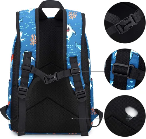 Vista 4 de CAMTOP Mochila preescolar para niños, mochila de jardín de infantes, mochila escolar, M