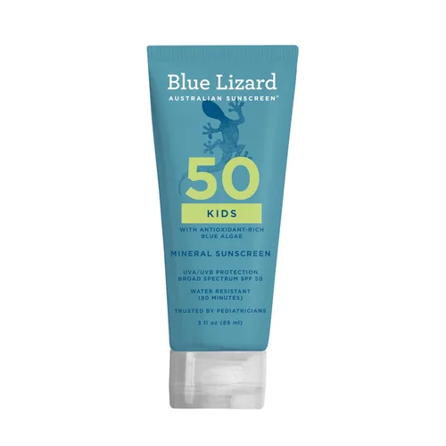 Vista 10 de Blue Lizard Barra de protector solar mineral para niños SPF 50, óxido de zinc, 100% activos minerales, desarrollada para la piel sensible