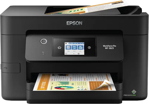 Vista 5 de Epson WorkForce Pro WF-3820 Impresora inalámbrica todo en uno, impresión automática a 2 caras ADF de 35 páginas, bandeja de papel de 250 hojas