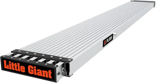 Little Giant Escaleras, 9-15 pies. Tablón telescópico, accesorio de escalera, aluminio, (11915)