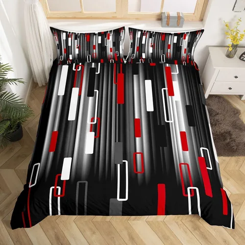 Vista 35 de Juego de ropa de cama con estampado de piel de vaca para niños, juego de funda de edredón con patrón de piel de vaca, juego de funda de edredón
