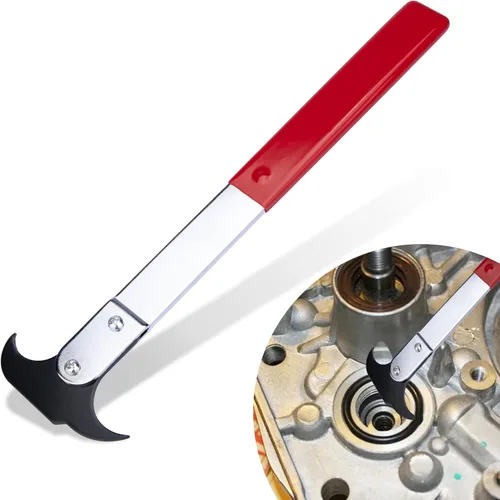 ecocstm Herramienta Extractora de Sellos, Herramienta de Extracción de Sellos de Aceite con Doble Gancho, Extractor Universal de Sellos de Rueda