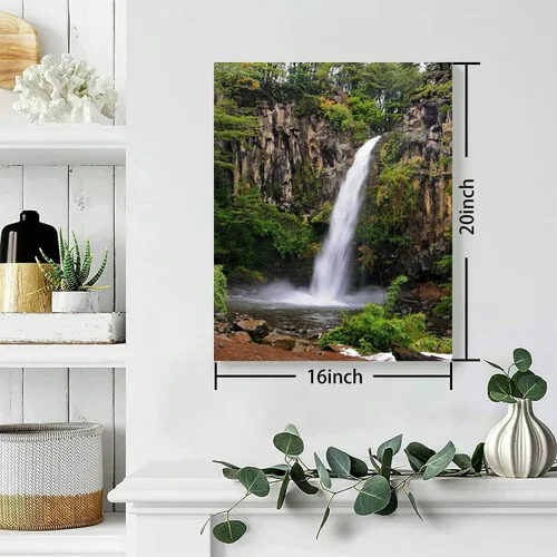 Vista 3 de Bathroom Wall Art Decor Bathroom Pictures for Wall Artwork El Salto La Princesa Temuco Chile Framed Canvas Wall Art for Bedroom Dining Room