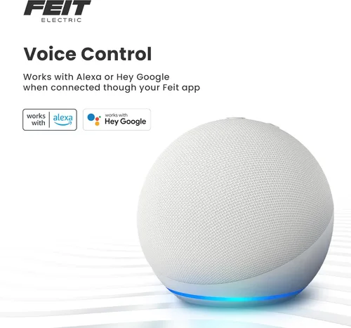 Vista 7 de Feit Electric Bombilla LED inteligente BR30, equivalente a 60 W, blanco sintonizable, compatible con Wi-Fi, compatible con Alexa y Google Home, base