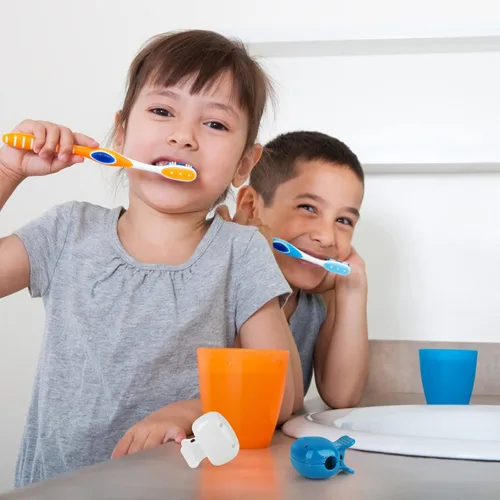 Vista 5 de Paquete de 6 fundas para cepillos de dientes portátiles para cepillos de dientes, clips de almacenamiento para cepillos de dientes, tapa