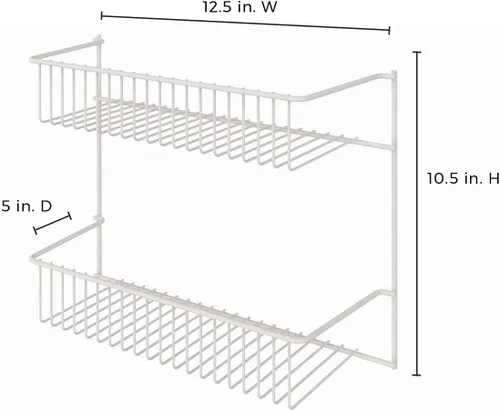 Vista 3 de Estantería de pared de 2 estantes ClosetMaid 8002, 12 pulgadas de ancho