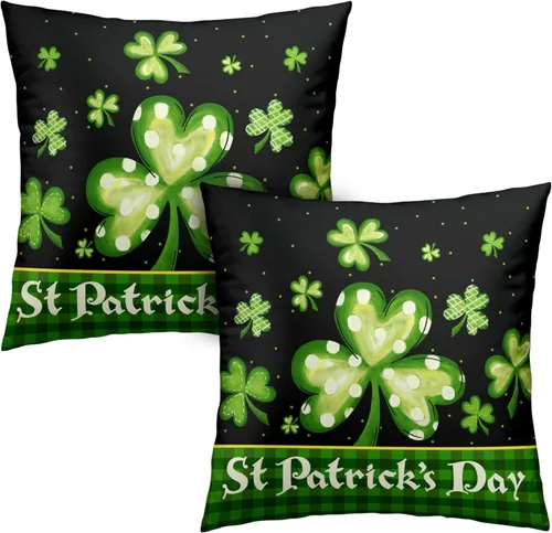 Vista 21 de Juego de 2 fundas de almohada de Pascua de conejo de 18 x 18 pulgadas, fundas de almohada de flores rojas coloridas, fundas de almohada de huevo