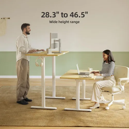 Vista 57 de INNOVAR Escritorio eléctrico de pie, escritorio de pie de altura ajustable, escritorio de pie de 40 x 24 pulgadas para computación de oficina