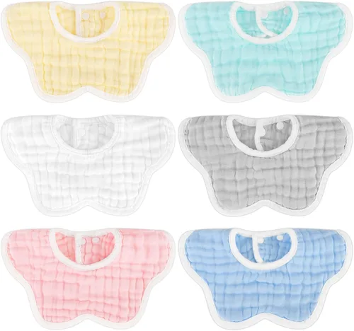 Accmor Muslin Baby Bibs Baby Bandana Drool Bibs for Unisex Boys Girls, Cotton Baby Drool Bibs for Teething Drooling