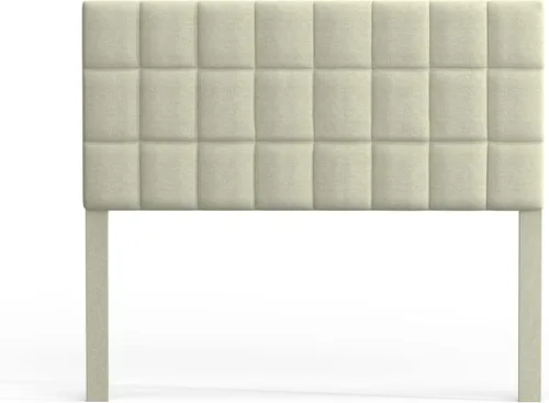 Vista 35 de Glenwillow Home Varia - Cabecero tapizado doble de 20 pulgadas de alto, color beige