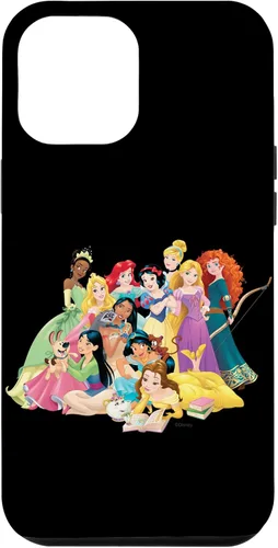 Vista 25 de Funda negra para iPhone 16 Disney Princess Group Photo