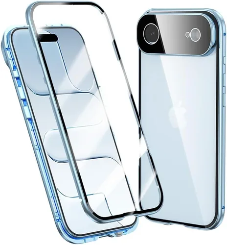 Vista 34 de Funda Henghui magnética, con cierre, para iPhone 12 Pro Max, de vidrio, con protector de pantalla y cierre de seguridad para lente de cámara, cuerpo