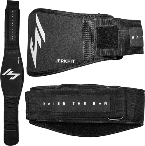 Jerkfit RTB - Cinturón de levantamiento de pesas de neopreno para hombres y mujeres, cinturón de gimnasio resistente, cinturón de peso muerto para