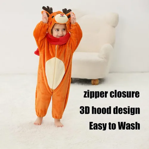 Vista 68 de Disfraz de bebé de Halloween para niños pequeños, rómper, mameluco para niños o niñas, ropa de animales, de 2 a 36 meses