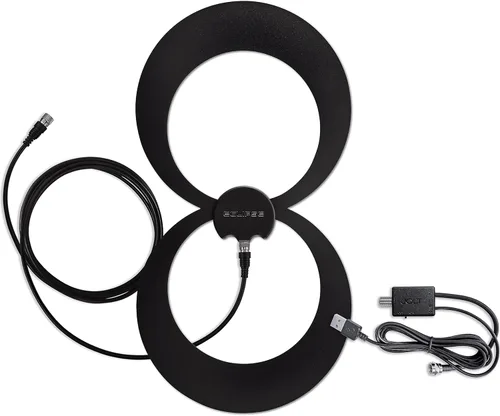Vista 12 de Antennas Direct ClearStream Eclipse - Antena de TV UHF amplificada para interiores, reversible, rango de más de 50 millas, con cable de 12 pies