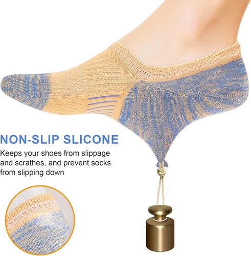 Vista 5 de Calcetines deportivos para mujer, calcetines de corte bajo para el tobillo, 5-6 pares
