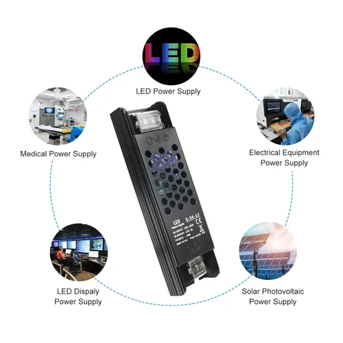 Vista 6 de Fuente de alimentación conmutada regulada universal de 12 V 3 A 36 W, convertidor de 100-250 V CA a 12 V CC, controlador LED, transformador