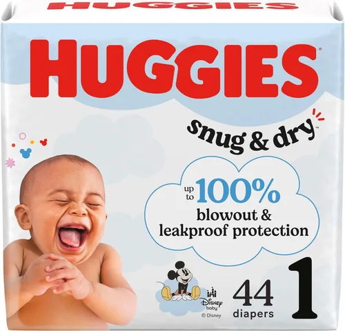 Vista 43 de Huggies Pañales de tamaño 4, pañales para bebé Snug & Dry, talla 4 (22-37 libras), 30 unidades, el embalaje puede variar