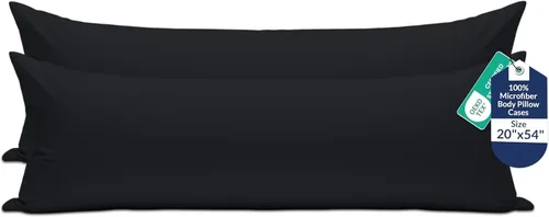 Vista 48 de Royale Linens Paquete de 2 fundas de almohada de tamaño estándar de 20 x 26 pulgadas, microfibra cepillada, fundas de almohada de cama, resistentes