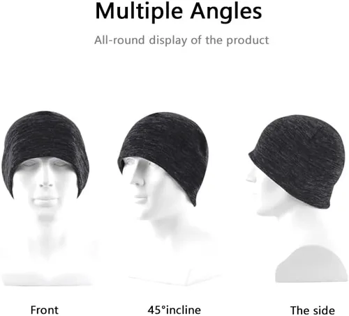 Vista 8 de CHOWMI Winter Warm Watch Cap Soft Polar Fleece Beanie Hat Thick Windproof Outdoor Skull Cap for Men Women