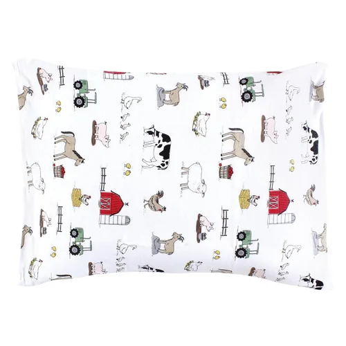 Vista 43 de Hudson Baby Funda de almohada unisex de algodón para bebé, Animal Adventure, talla única