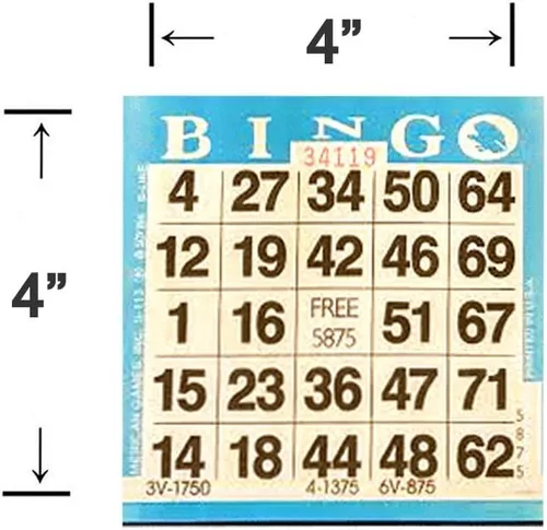 Vista 2 de Tarjetas de juego de papel de bingo - 1 tarjeta - 10 hojas - 100 libros de 10 hojas