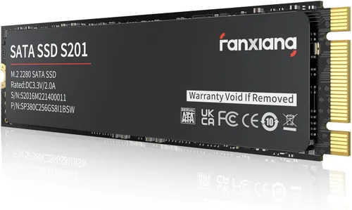 fanxiang S201 128GB M.2 SSD 2280 SATA III 6Gb/s Unidad interna de estado sólido, caché SLC para aumentar la velocidad, velocidad de lectura de hasta