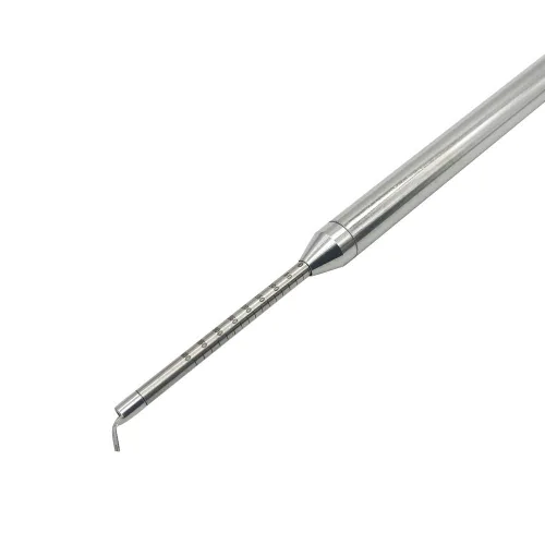 Vista 3 de Sino Dental Orthodontic Brackets Dontrix Force Gauge Dynamometro, marca grabada en negro, mide hasta 14.11 oz, hecho de acero inoxidable