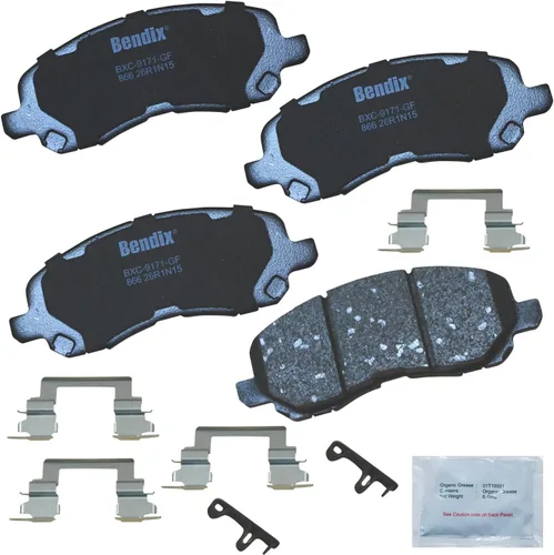 Vista 290 de Pastillas de freno delanteras semi-metálicas Bendix Priority1 CFM1774 para Ford Transit 2019-2017, Transit-150 2021-2015, Transit-250 2021-2015
