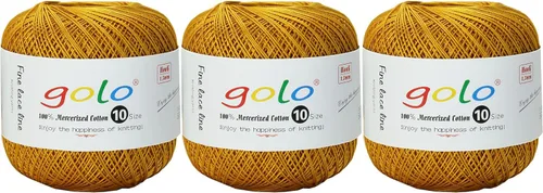 Vista 44 de golo 24 bolas hilo de ganchillo tamaño 10 hilo para tejer a mano hilo de ganchillo 10-24-1