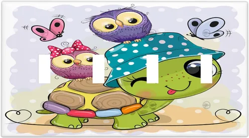 Vista 78 de Placa de interruptor de luz de tortuga marina de 1 banda, placa de pared basculante individual, placa decorativa eléctrica GFCI para decoración