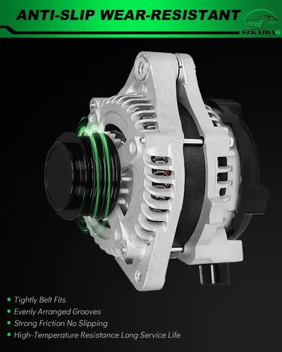 Vista 326 de Alternador de 4.0L para: Ford Explorer 2002 2003 2004, Explorer Sport Trac 2001-2004 para: Mercury Mountaineer 2001-2004, polea de 6 ranuras de 12V