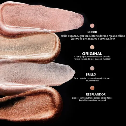 Vista 6 de ICONIC LONDON Iluminador Gotas líquidas de resaltado para un brillo radiante, sin crueldad, maquillaje vegano Shine