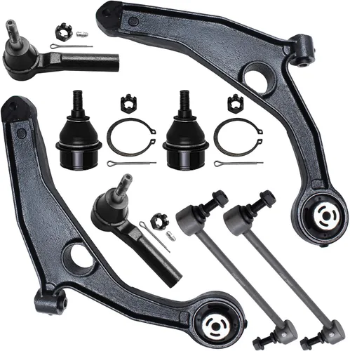 Vista 178 de Detroit Axle - Kit de brazos de control delanteros de 8 piezas para Toyota Sienna 2004-2010, 2 brazos de control inferiores con rótulas, 4 barras