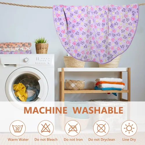 Vista 7 de Paquete de 4 Almohadillas Lavables para Parto Almohadillas Absorbentes Reutilizables para Entrenamiento de Cachorros Almohadilla Reutilizable