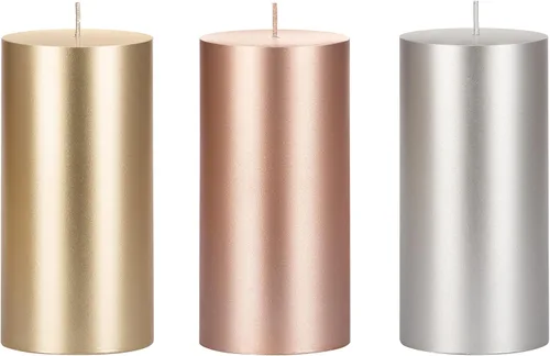 Vista 11 de Mega Candles 1 vela de pilar negra sólida sin perfume, vertida a mano, vela de cera de alta calidad de 3 x 6 pulgadas, decoración del hogar, spas