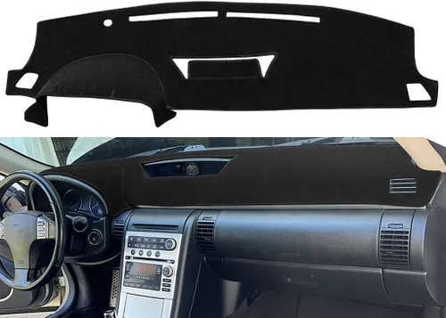 Vista 5 de Funda para salpicadero de ajuste personalizado para Infiniti G35 con reloj, alfombrilla protectora para tablero (Beige) Y58