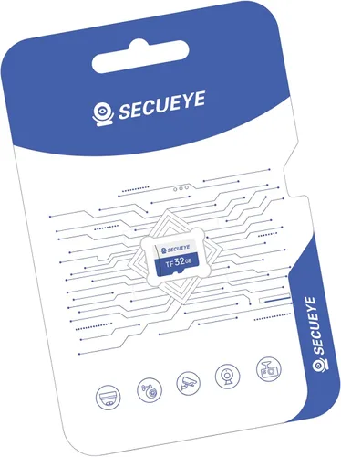SECUEYE - Tarjeta de memoria TF de 32 GB clase 10 FAT32 de alta velocidad de lectura/escritura 24/7 grabación para cámara de seguridad Dash Cam y
