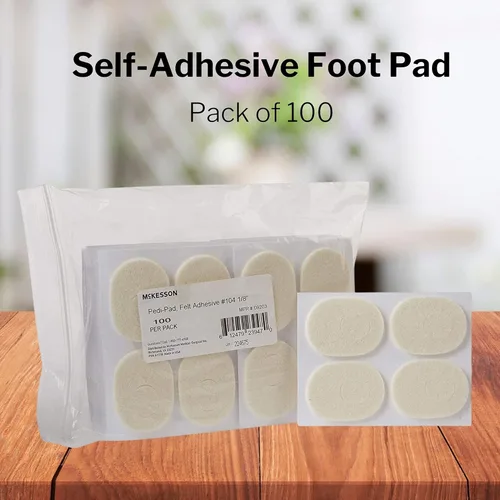 Vista 7 de McKesson Adhesivo de fieltro Pedi-Pad, pie, tamaño 104, 1/8 pulgadas, 100