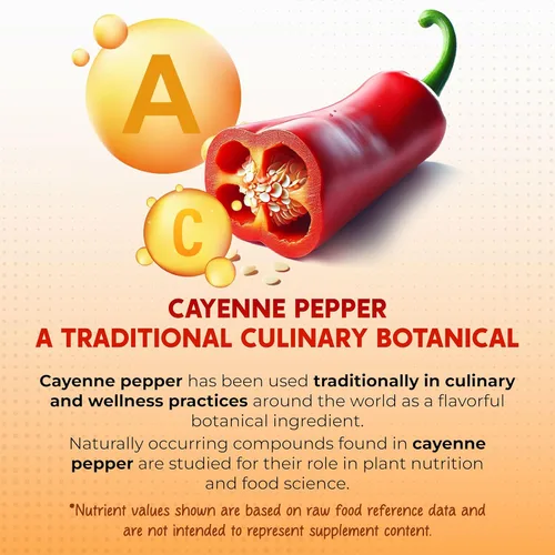 Vista 2 de Pimienta de Cayena, Jengibre, Cúrcuma, Berberina - Digestión, Apoyo para la Salud Intestinal