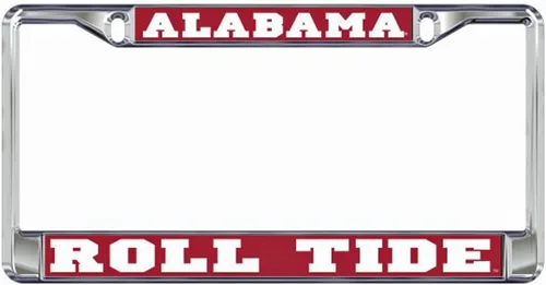 Alabama Crimson Tide - Marco de matrícula de metal abovedado