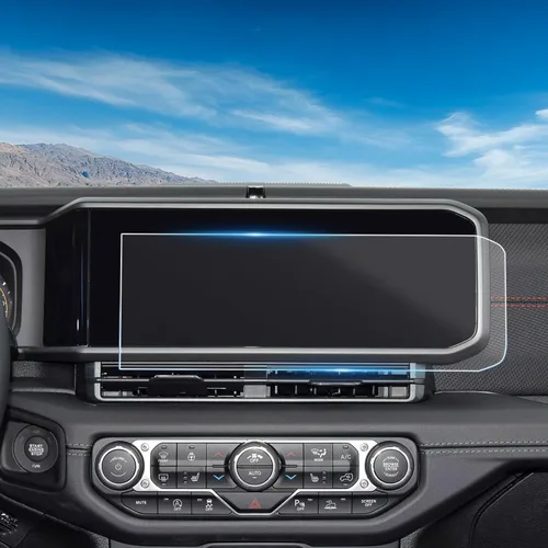 Vista 11 de TopLight Protector de pantalla de vidrio templado de 12.3 pulgadas para accesorios Toyota Grand Highlander 2024-2026, mate, antihuellas, dureza 9H