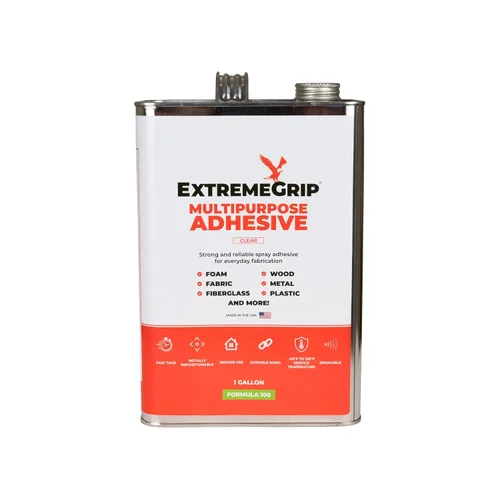 ExtremeGrip® Adhesivo multiusos transparente, adhesivo industrial profesional para tela, espuma y tapicería, adhesivo flexible de alta resistencia