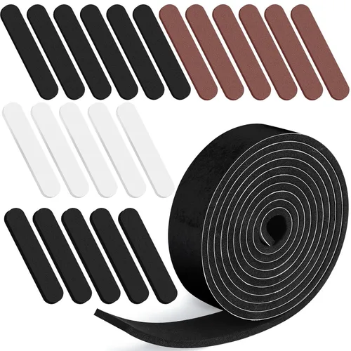 Vista 9 de Outus 23 piezas de cinta reductora de tamaño de sombrero, inserto de espuma, rollo de cinta reductora autoadhesiva (negro)
